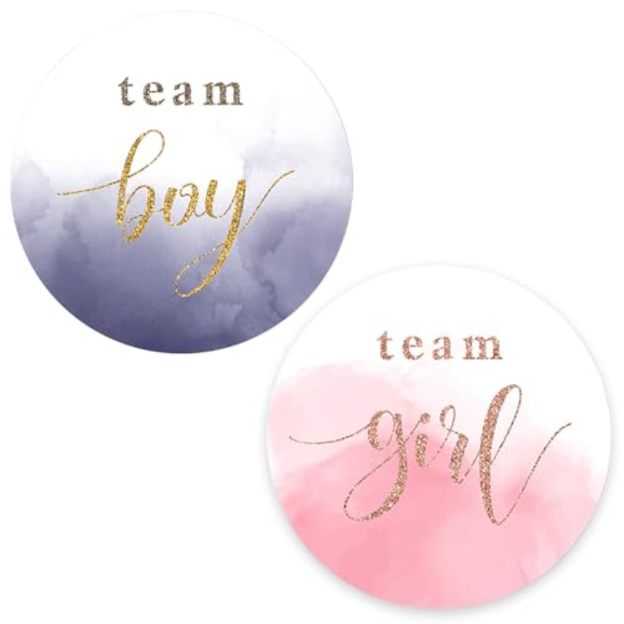 Party Games Gender Reveal - 120PCS Gender Reveal Stickers 1.2 Inch