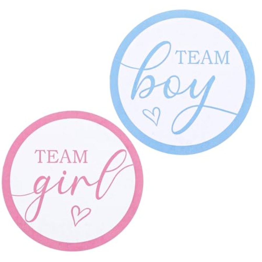 Party Games Gender Reveal - 120 Pcs Gender Reveal Stickers Team