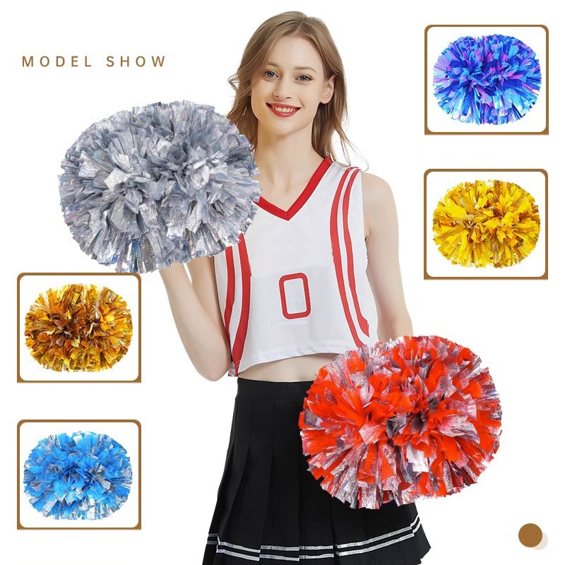 2pcs Cheerleading Pom Poms Gam - مراجعة Party Games Competition وسعره