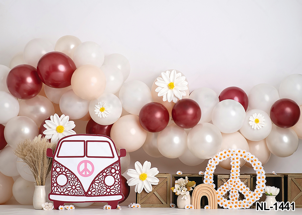 Hippie Bus Photography Backdro - مراجعة Party Games Bus وسعره