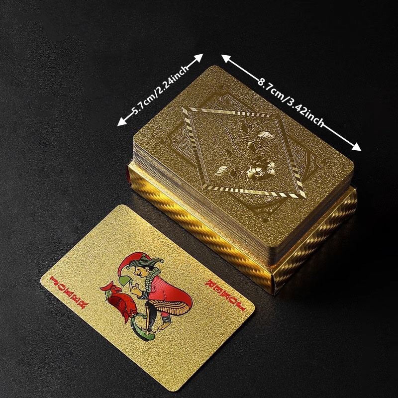 Gold Foil Skull Poker Cards Wa - مراجعة Party Games Using Playing Cards وسعره