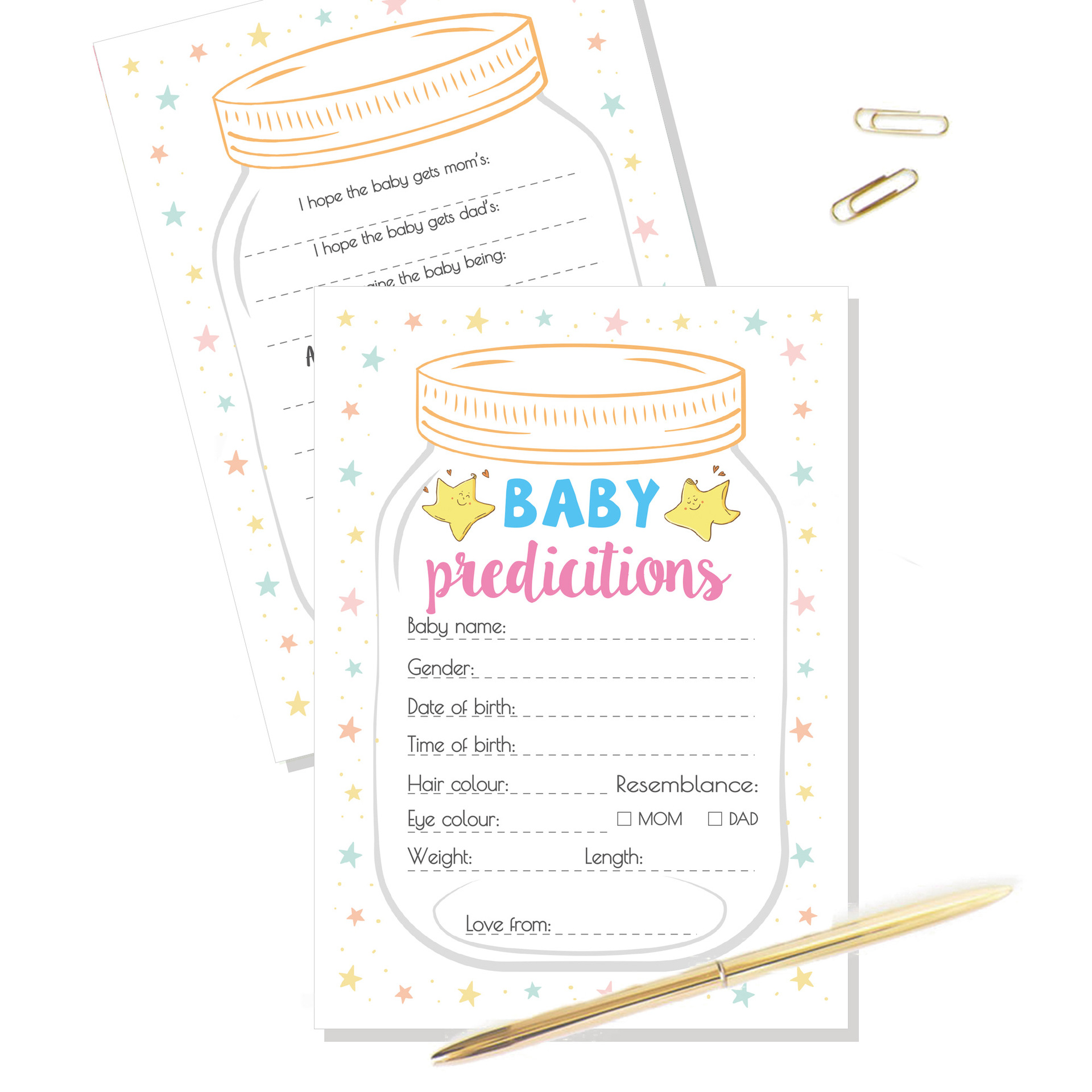 10pcs Gender Reveal Baby Showe - مراجعة Party Games Group For Adults وسعره
