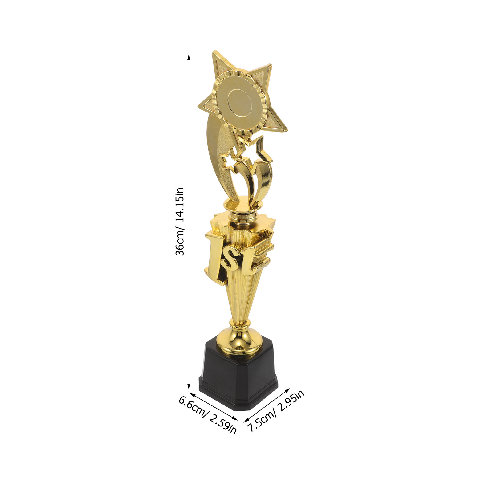 Golden Star Shaped Plastic Tro - مراجعة Party Games Competition وسعره