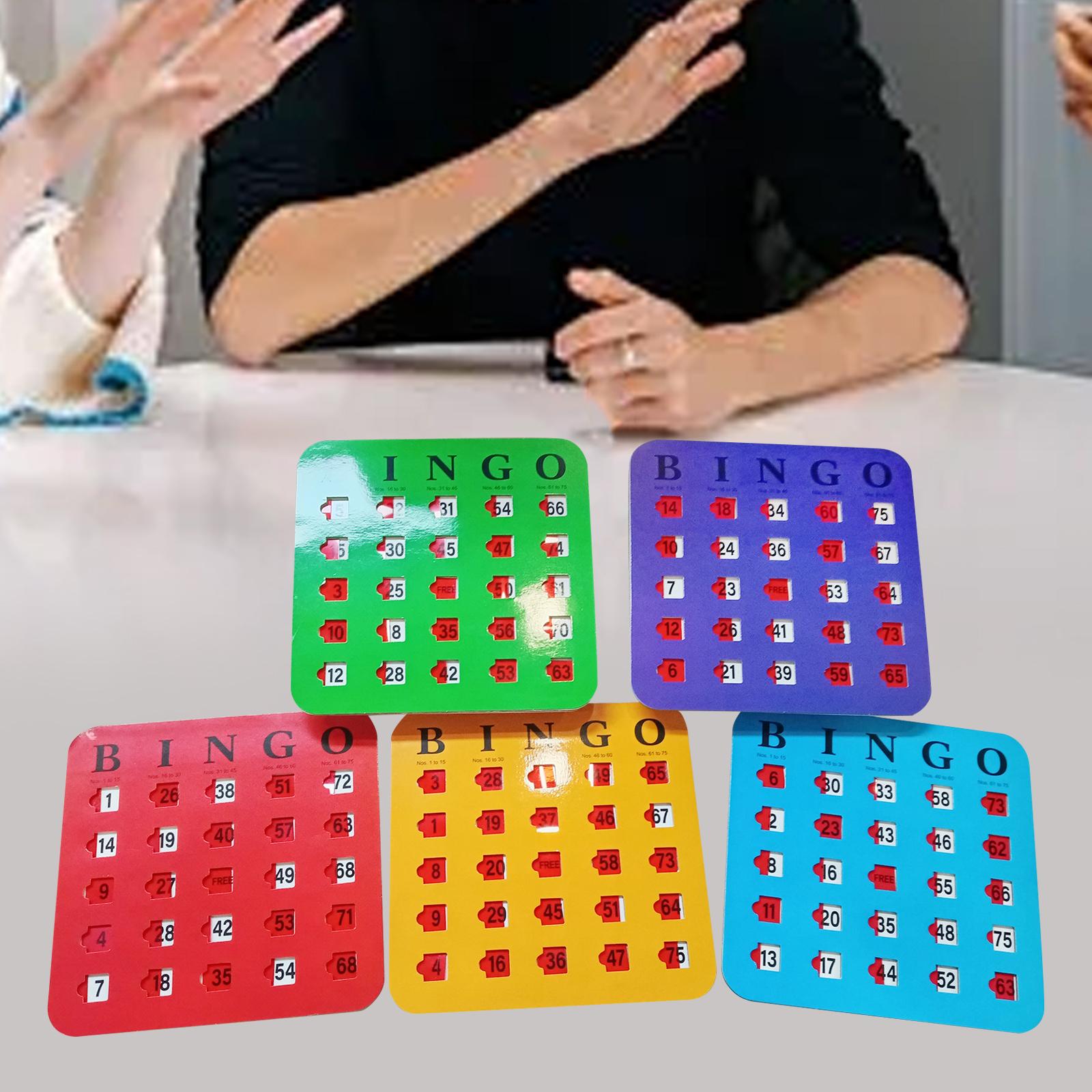 5 Pieces Bingo Game Cards Larg - مراجعة Party Games For Adults Large Group وسعره