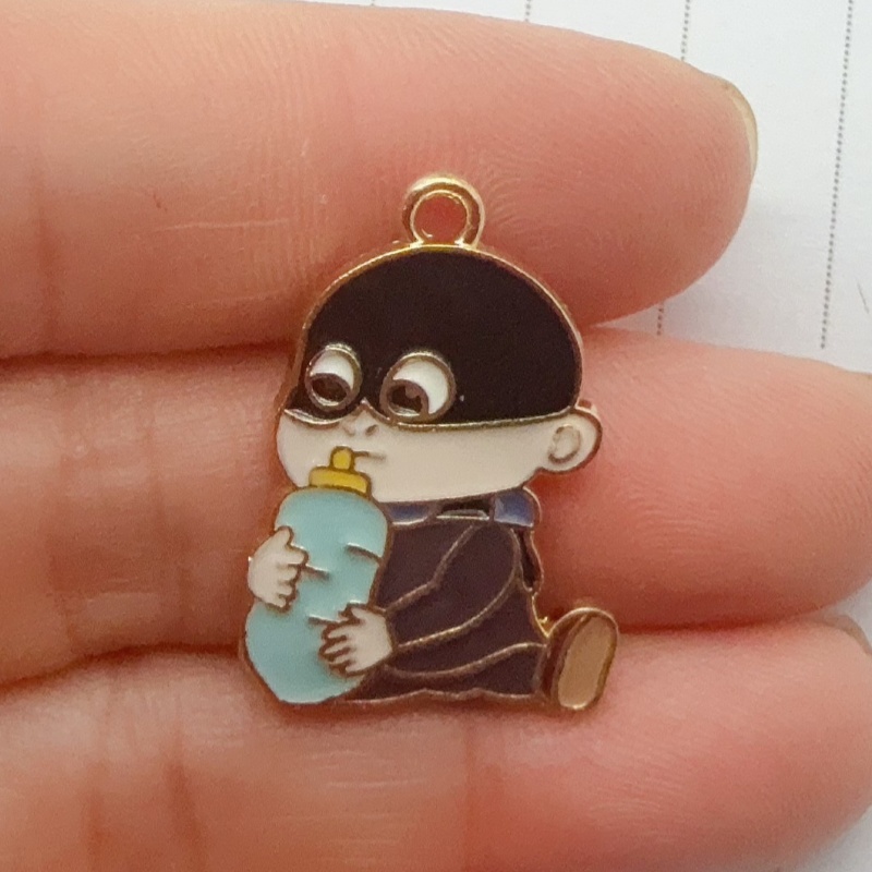 10pcs alloy drip oil cartoon p - مراجعة Party Games Birthday وسعره