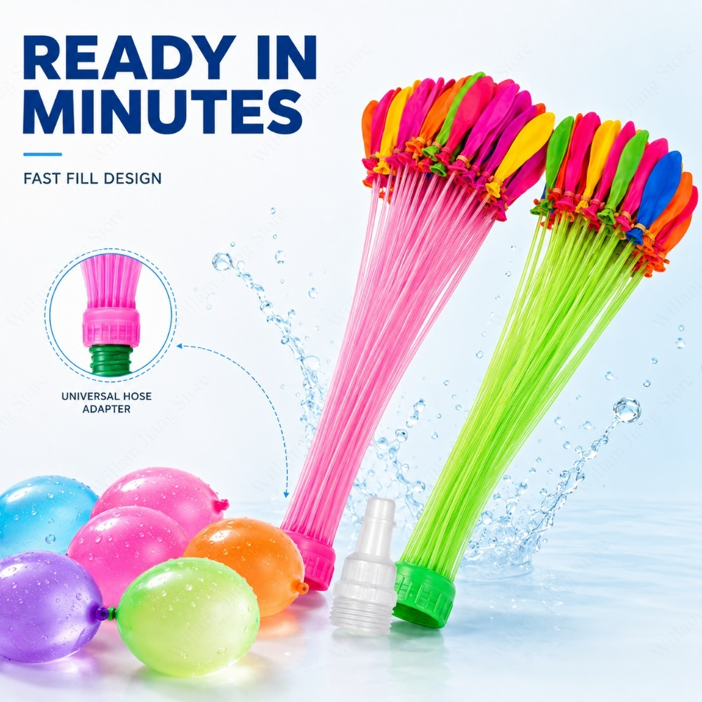 1/3/5 PCS Quick Fill Water Bal - مراجعة Party Games Using Balloons وسعره