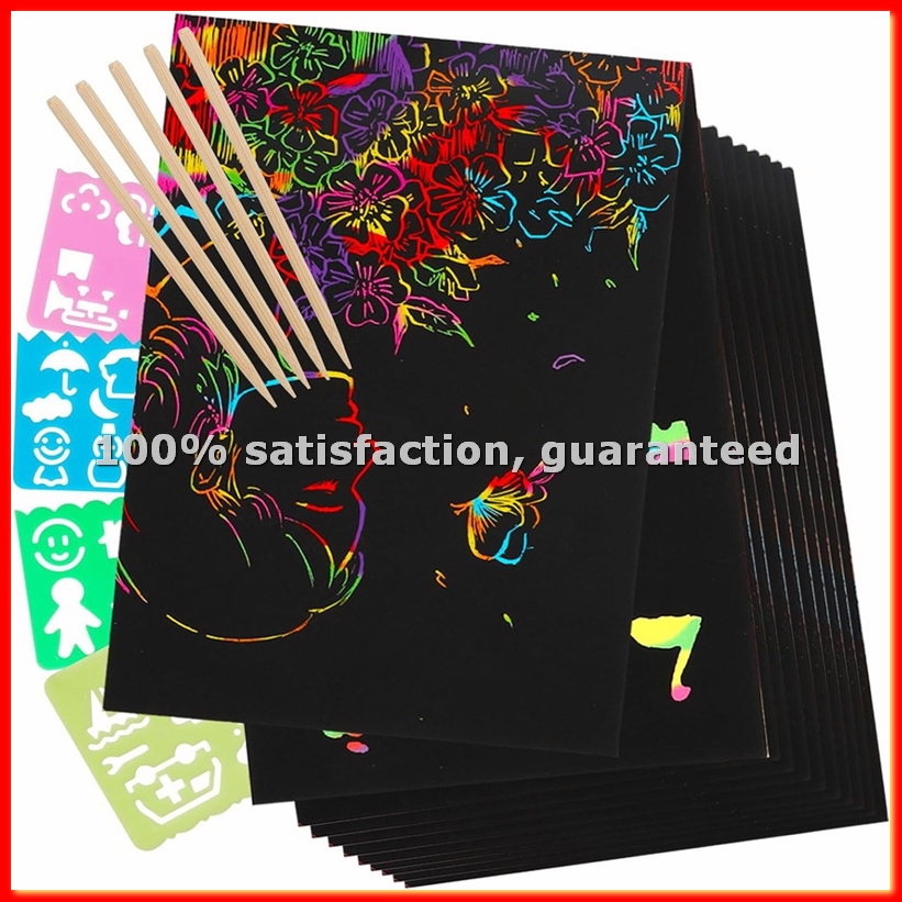 Scratch Paper Art Set, Black C - مراجعة Party Games Gifts وسعره
