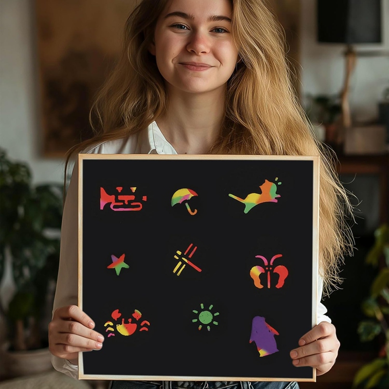 Scratch Paper Art Set, Black C - مراجعة Party Games Gifts وسعره