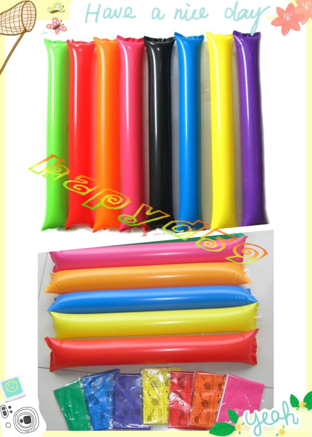 100pcs 60cm clapper ballon bea - مراجعة Party Games Gender Reveal وسعره
