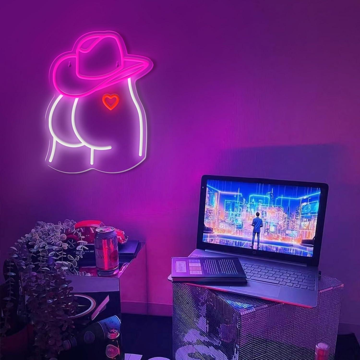 Cowgirl Neon Sign Dimmable LED - مراجعة Party Games For Christmas وسعره