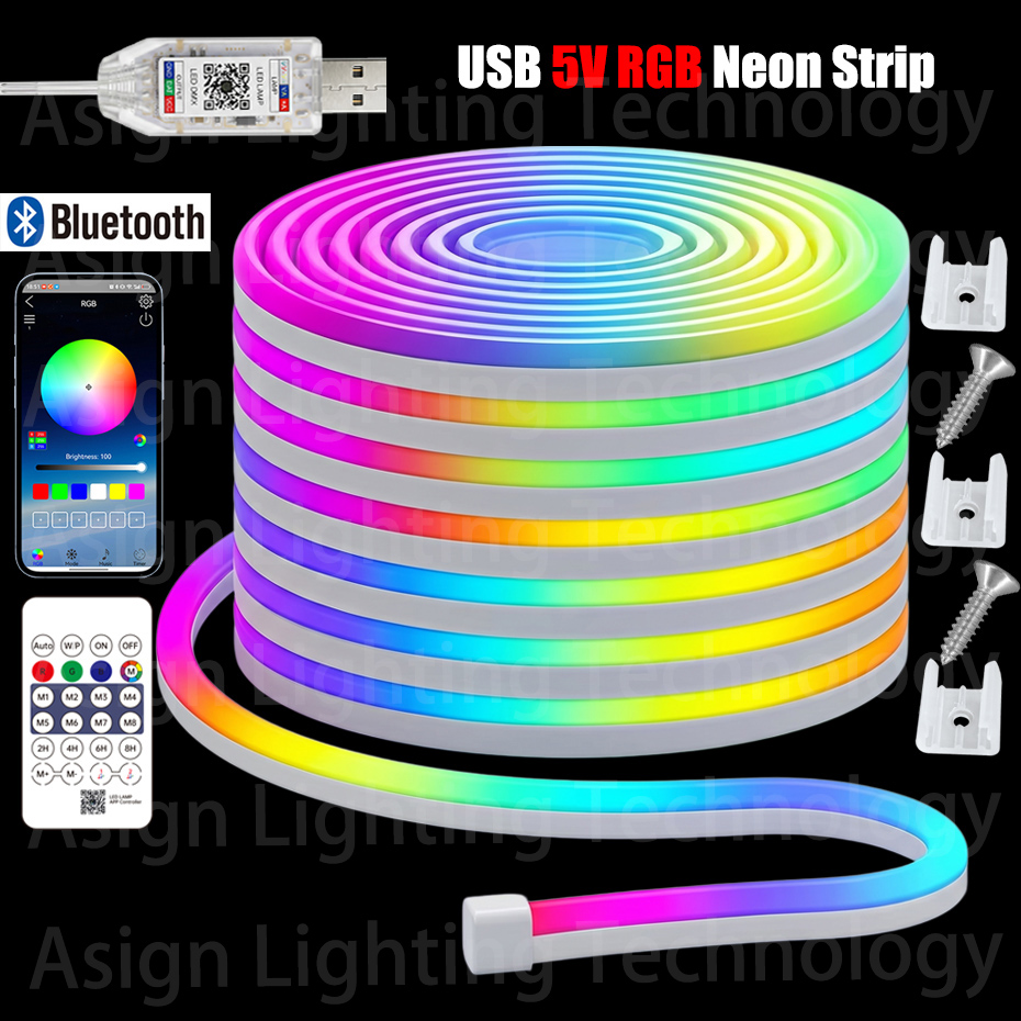 Smart RGB Neon Rope Light 5V U - مراجعة Party Games App وسعره