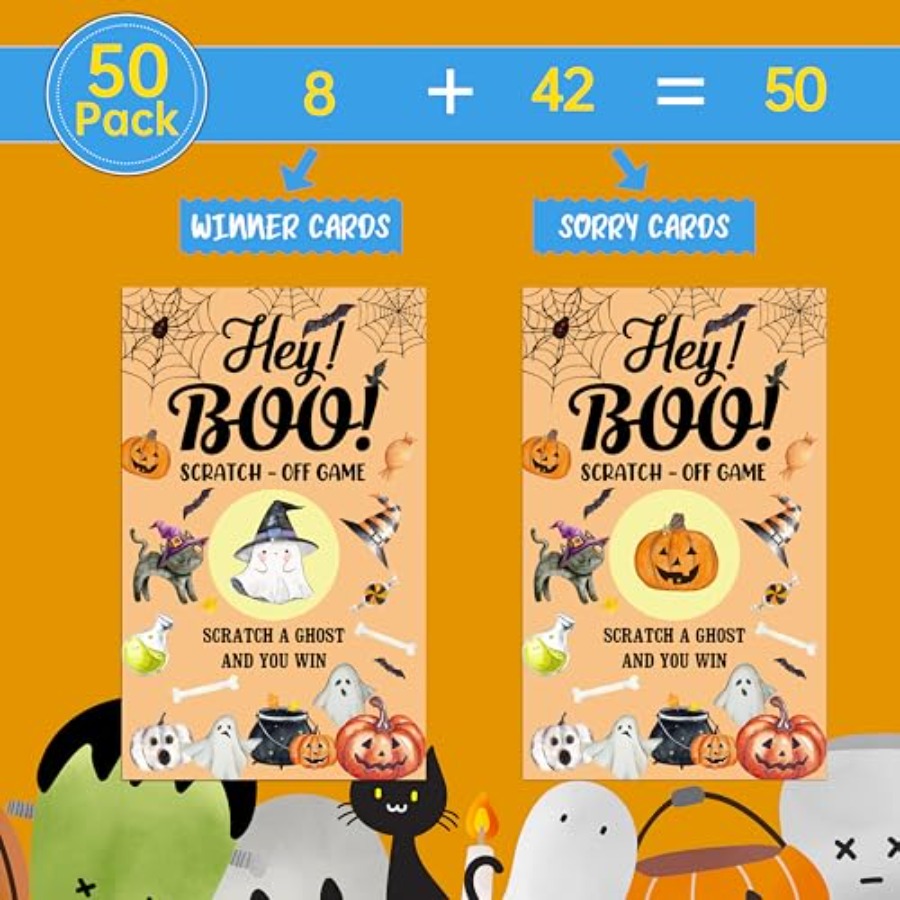 Halloween Games -50 Pack, Scra - مراجعة Party Games Group For Adults وسعره