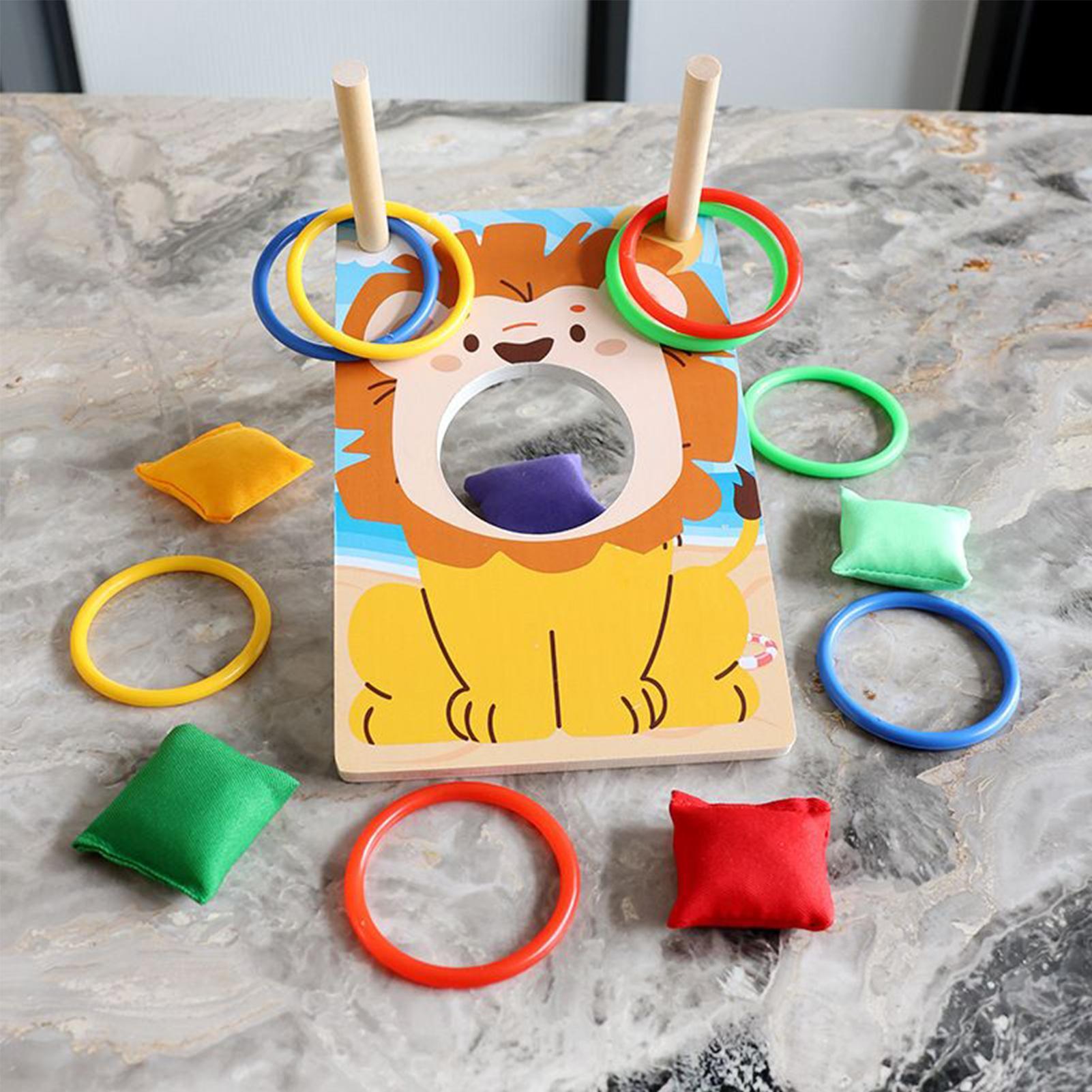 Wooden Bean Bag Toss Game Ring - مراجعة Party Games Group For Adults وسعره