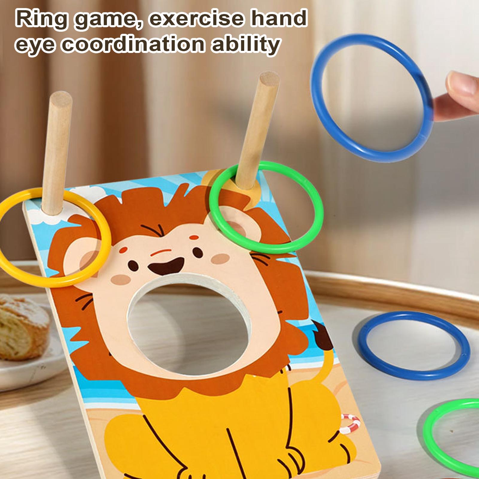 Wooden Bean Bag Toss Game Ring - مراجعة Party Games Group For Adults وسعره