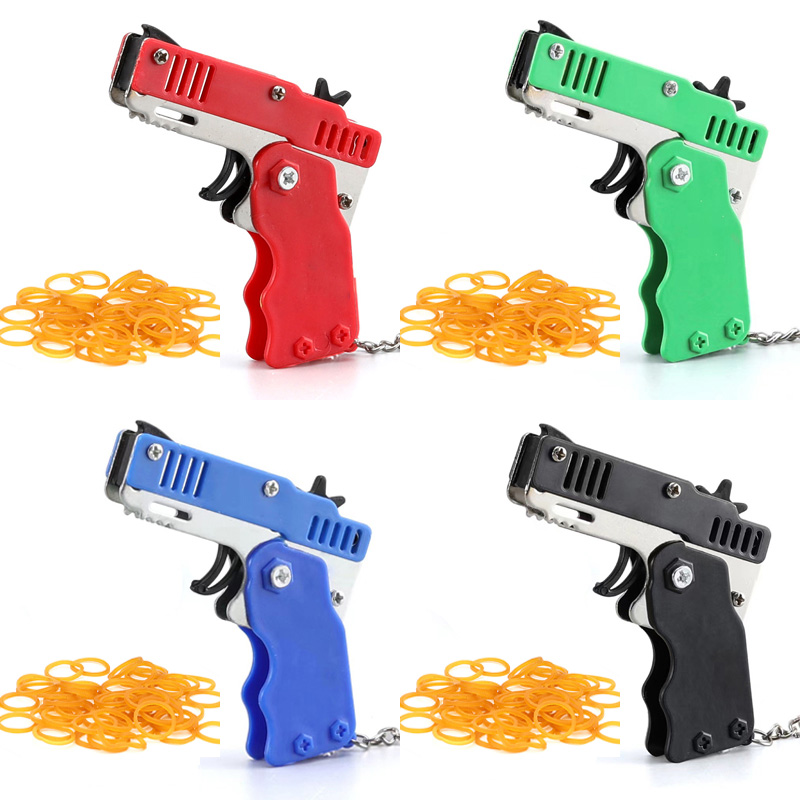 Mini Keychain Rubber Band Gun  - مراجعة Party Games Gender Reveal وسعره