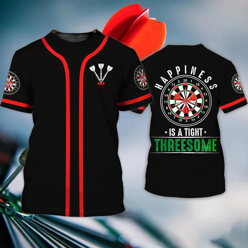 Darts Roulette T-shirt Men's B - مراجعة Party Games Competition وسعره