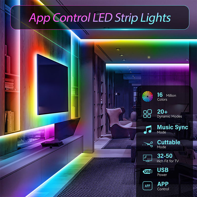 USB RGB LED Strip SMD3535 With - مراجعة Party Games App وسعره
