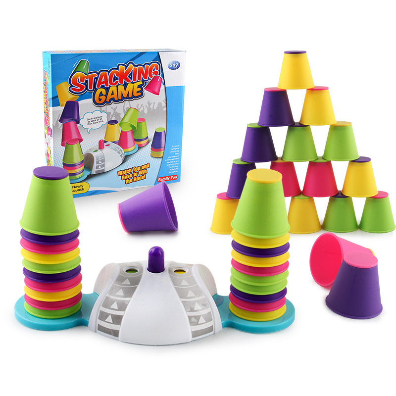 Folding Cup Stracking Game spo - مراجعة Party Games Competition وسعره