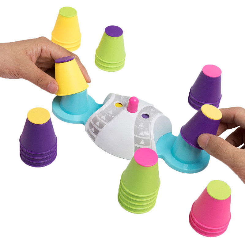 Folding Cup Stracking Game spo - مراجعة Party Games Competition وسعره