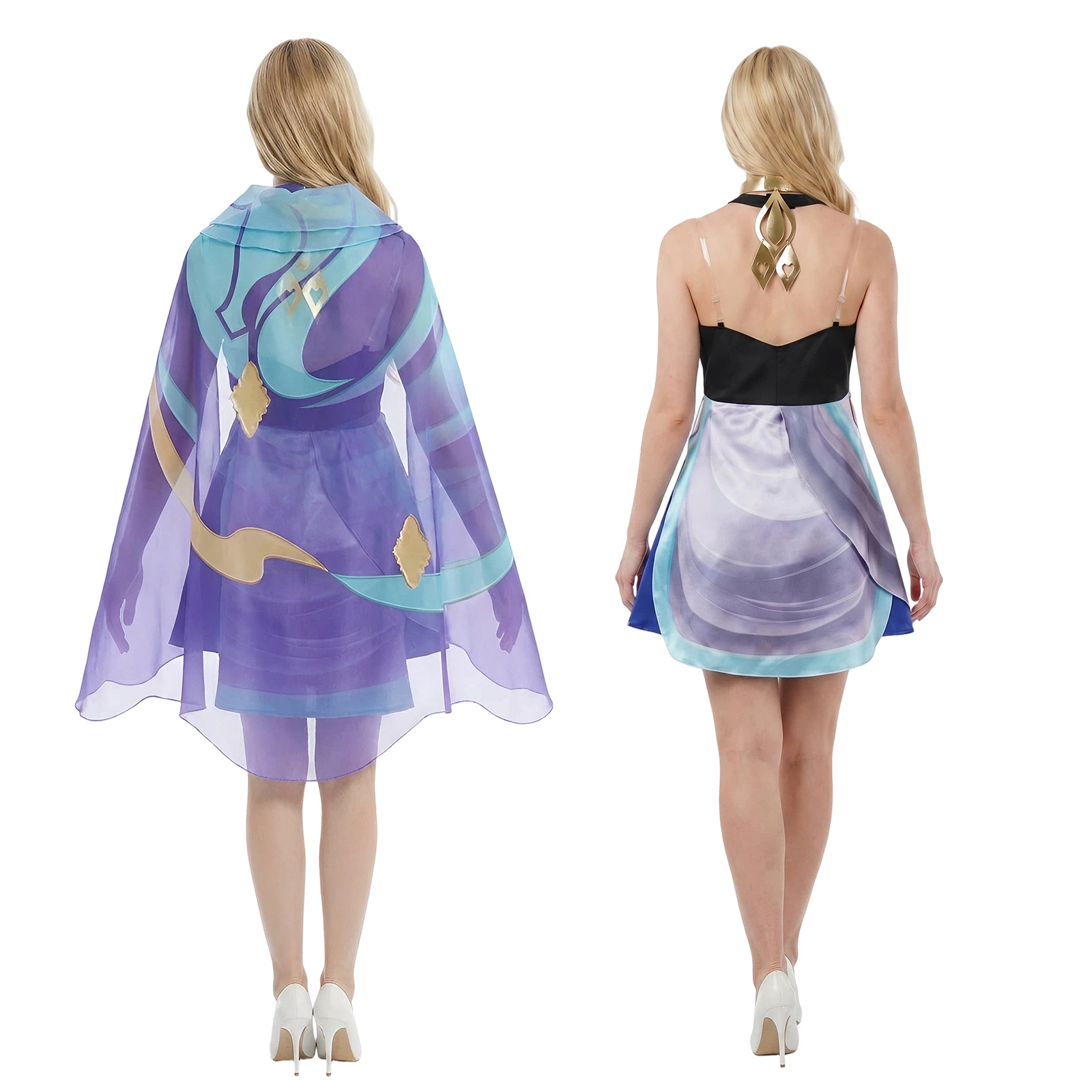 Dolia Dress with Headscarf Cos - مراجعة Party Games For Adults وسعره