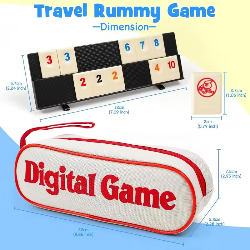 Rummy Cube Game with 4 Racks,R - مراجعة Party Games For 17 Year Olds وسعره
