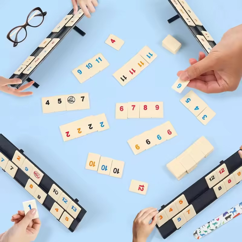 Rummy Cube Game with 4 Racks,R - مراجعة Party Games For 17 Year Olds وسعره