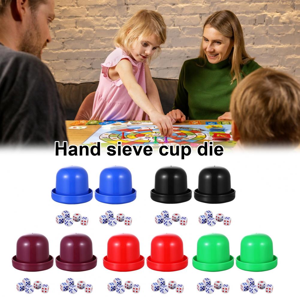 2 Sets 8.5cm Dice Cup With Bas - مراجعة Party Games No Equipment وسعره