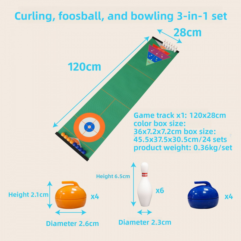 Curling Tabletop Game Set, Min - مراجعة Party Games For Adults وسعره