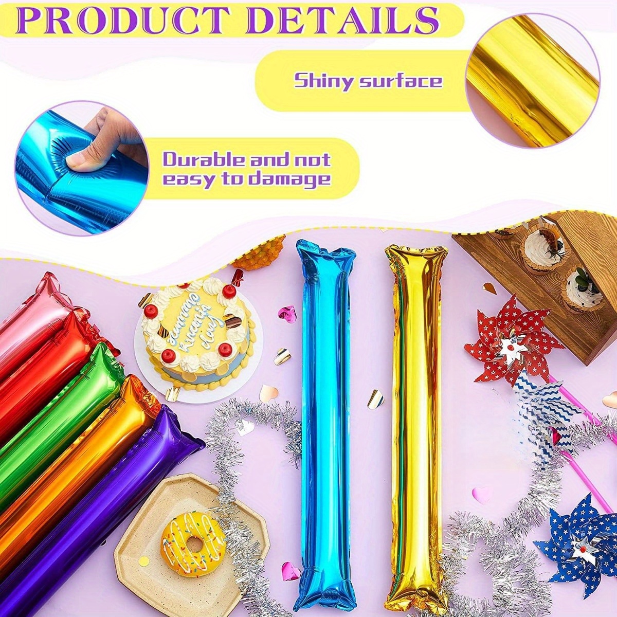 10/30pc Aluminum Film Inflatab - مراجعة Party Games Gender Reveal وسعره