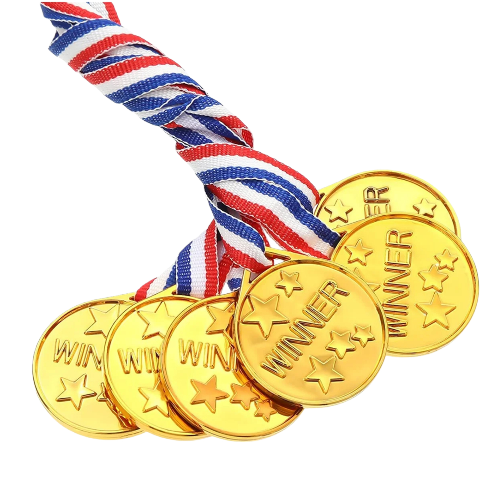 30Pcs Plastic Gold Winners Med - مراجعة Party Games Gender Reveal وسعره