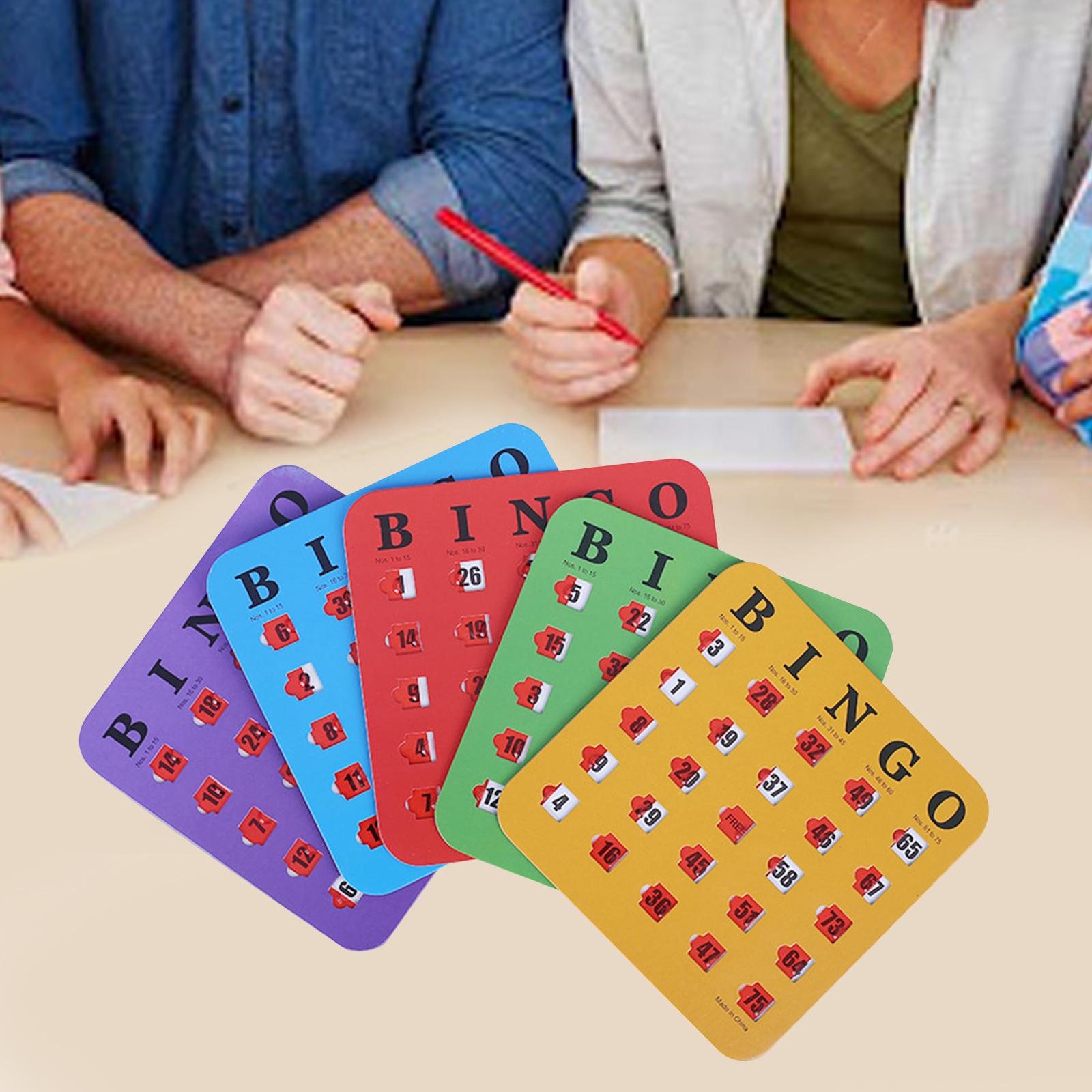 5 Pieces Large Print Bingo Car - مراجعة Party Games Group For Adults وسعره
