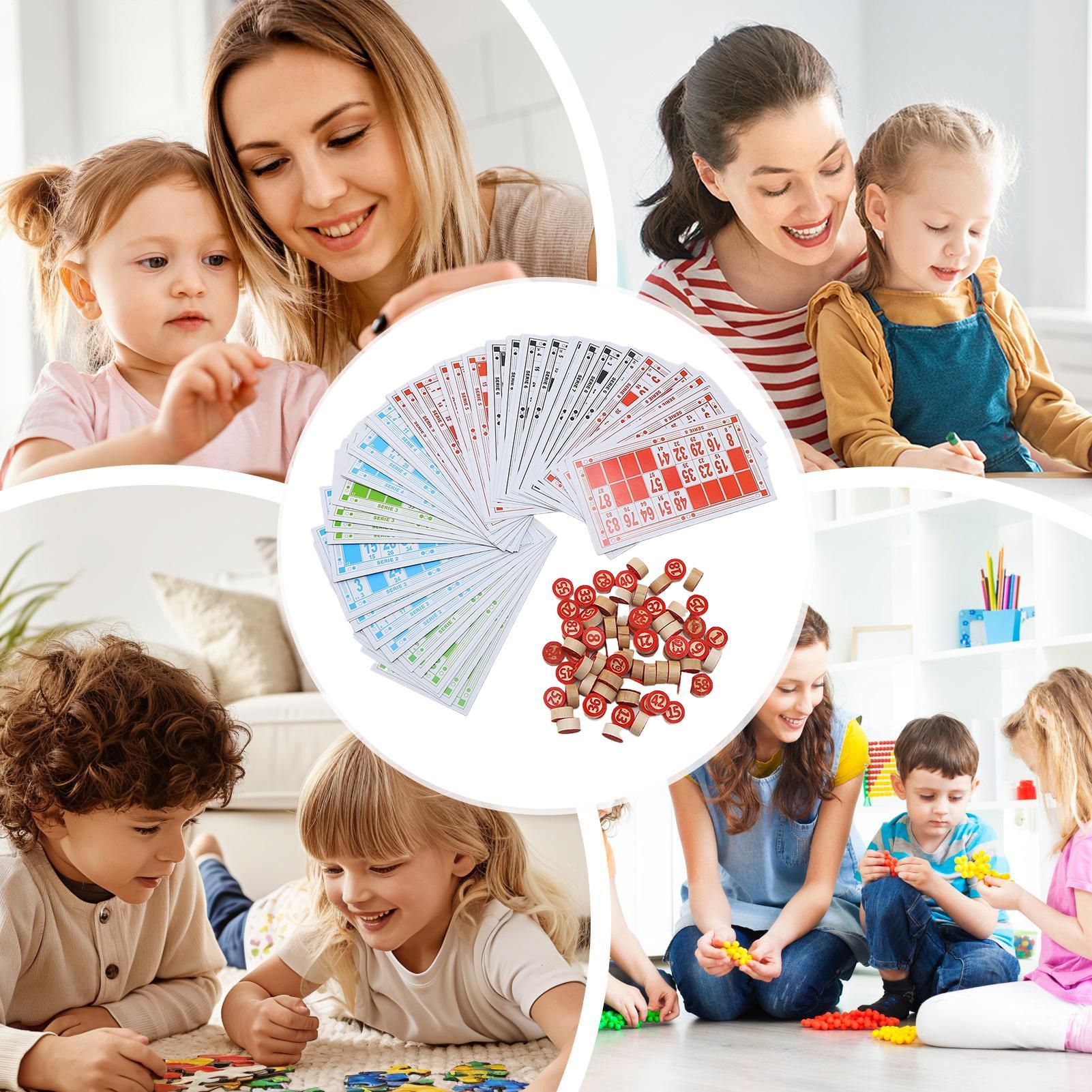 Bingo Set Wooden Funny Educati - مراجعة Party Games Group For Adults وسعره