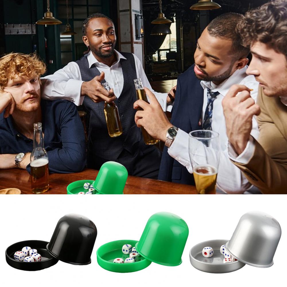1 Set Dice Cup with Base 6 Dot - مراجعة Party Games No Equipment وسعره