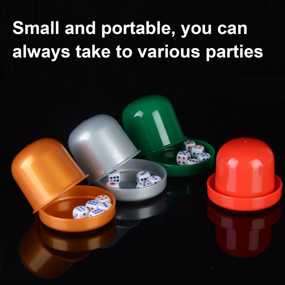 1 Set Dice Cup with Base 6 Dot - مراجعة Party Games No Equipment وسعره